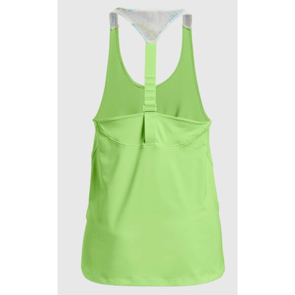 NWT Under Armour Active Tank Top Loose Fit White Straps Sz M - Picture 3 of 3
